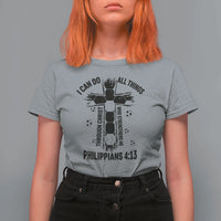 I Can Do All Things Through Christ T Shirt For Women Christian Soccer Faith