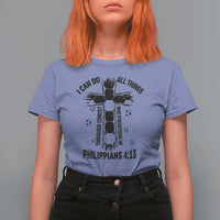 I Can Do All Things Through Christ T Shirt For Women Christian Soccer Faith