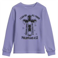 I Can Do All Things Through Christ Youth Sweatshirt Christian Soccer Faith