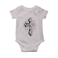 I Can Do All Things Through Christ Baby Onesie Christian Soccer Cross Gift