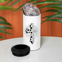 I Can Do All Things Through Christ 4 in 1 Can Cooler Tumbler Christian Soccer Cross Gift