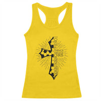 I Can Do All Things Through Christ Racerback Tank Top Christian Soccer Cross Gift