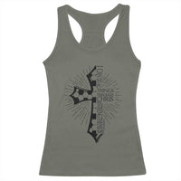 I Can Do All Things Through Christ Racerback Tank Top Christian Soccer Cross Gift