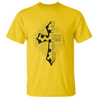 I Can Do All Things Through Christ T Shirt Christian Soccer Cross Gift