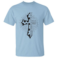 I Can Do All Things Through Christ T Shirt Christian Soccer Cross Gift