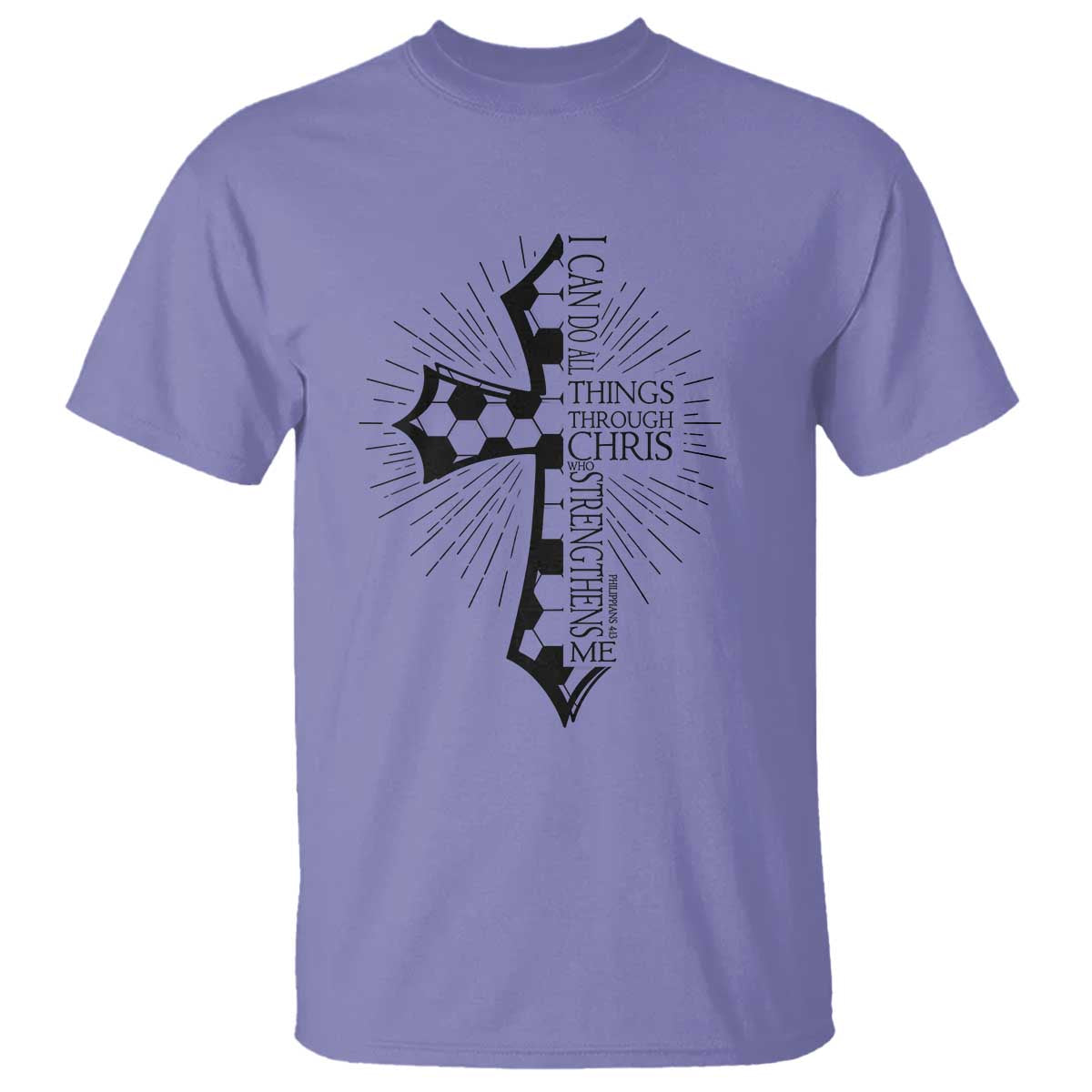 I Can Do All Things Through Christ T Shirt Christian Soccer Cross Gift