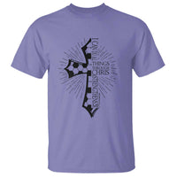 I Can Do All Things Through Christ T Shirt Christian Soccer Cross Gift