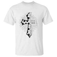 I Can Do All Things Through Christ T Shirt Christian Soccer Cross Gift