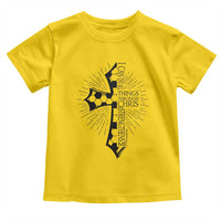 I Can Do All Things Through Christ Toddler T Shirt Christian Soccer Cross Gift