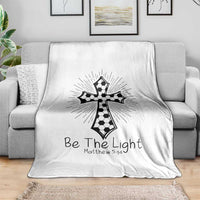 Be The Light Matthew 5 14 Throw Blanket Christian Soccer Faith Gift