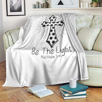 Be The Light Matthew 5 14 Throw Blanket Christian Soccer Faith Gift