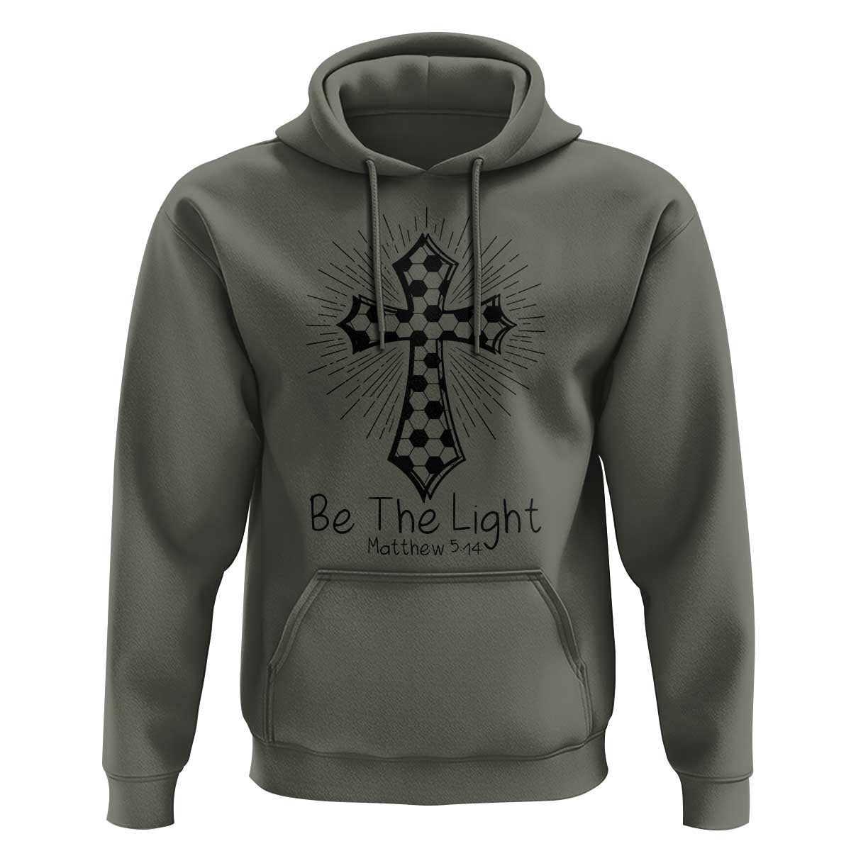 Be The Light Matthew 5 14 Hoodie Christian Soccer Faith Gift