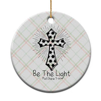 Be The Light Matthew 5 14 Ceramic Ornament Christian Soccer Faith Gift