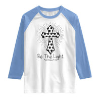 Be The Light Matthew 5 14 Raglan Shirt Christian Soccer Faith Gift
