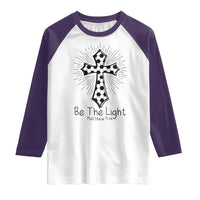 Be The Light Matthew 5 14 Raglan Shirt Christian Soccer Faith Gift