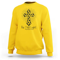 Be The Light Matthew 5 14 Sweatshirt Christian Soccer Faith Gift