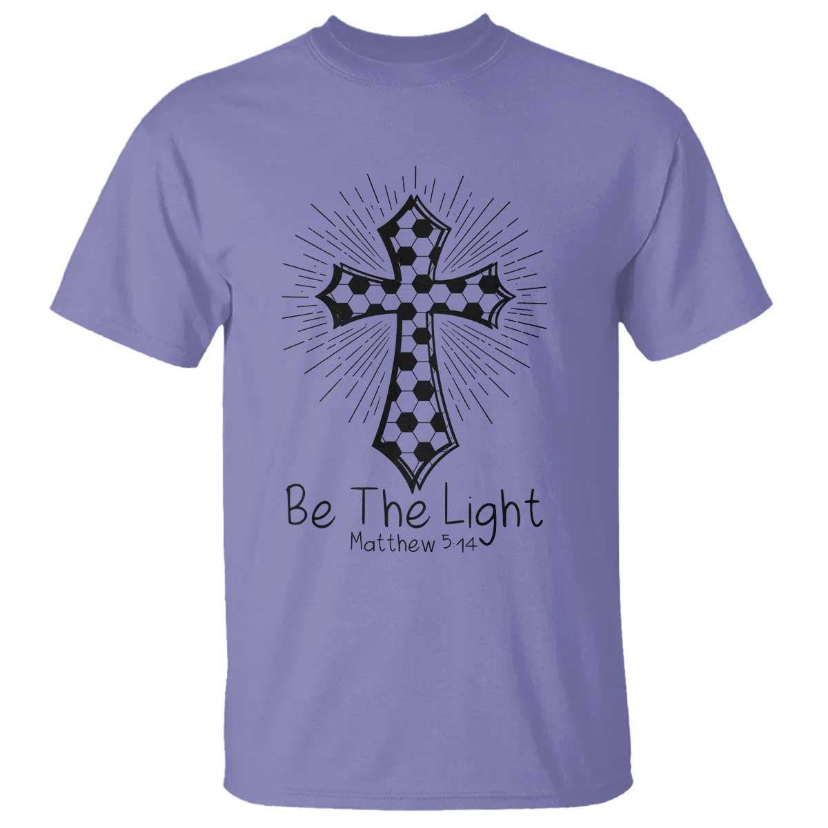 Be The Light Matthew 5 14 T Shirt Christian Soccer Faith Gift