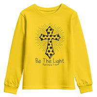 Be The Light Matthew 5 14 Youth Sweatshirt Christian Soccer Faith Gift