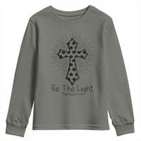 Be The Light Matthew 5 14 Youth Sweatshirt Christian Soccer Faith Gift