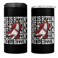 He Is Rizzin 4 in 1 Can Cooler Tumbler Funny Christian Soccer Lover Gift