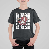 He Is Rizzin T Shirt For Kid Funny Christian Soccer Lover Gift