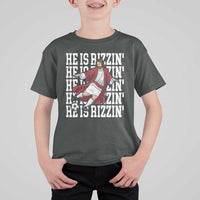 He Is Rizzin T Shirt For Kid Funny Christian Soccer Lover Gift