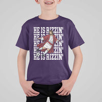 He Is Rizzin T Shirt For Kid Funny Christian Soccer Lover Gift
