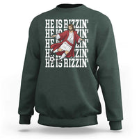 He Is Rizzin Sweatshirt Funny Christian Soccer Lover Gift