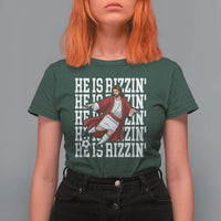 He Is Rizzin T Shirt For Women Funny Christian Soccer Lover Gift
