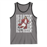 He Is Rizzin Tank Top Funny Christian Soccer Lover Gift
