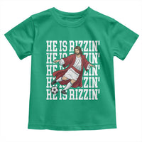 He Is Rizzin Toddler T Shirt Funny Christian Soccer Lover Gift