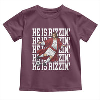 He Is Rizzin Toddler T Shirt Funny Christian Soccer Lover Gift