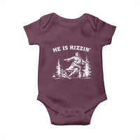 He Is Rizzin Baby Onesie Christian Soccer Funny Gift For Believers