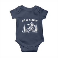 He Is Rizzin Baby Onesie Christian Soccer Funny Gift For Believers