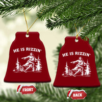 He Is Rizzin Ceramic Ornament Christian Soccer Funny Gift For Believers