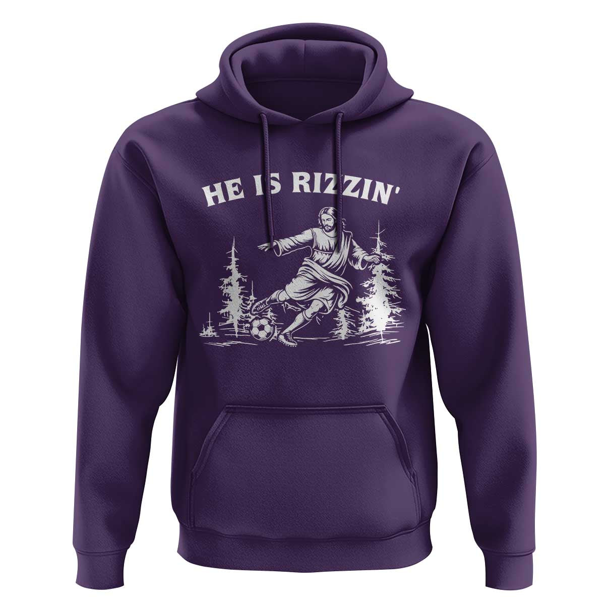 He Is Rizzin Hoodie Christian Soccer Funny Gift For Believers