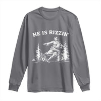 He Is Rizzin Long Sleeve Shirt Christian Soccer Funny Gift For Believers
