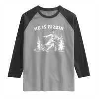 He Is Rizzin Raglan Shirt Christian Soccer Funny Gift For Believers