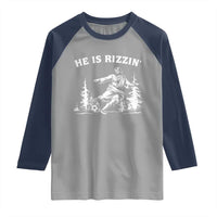 He Is Rizzin Raglan Shirt Christian Soccer Funny Gift For Believers