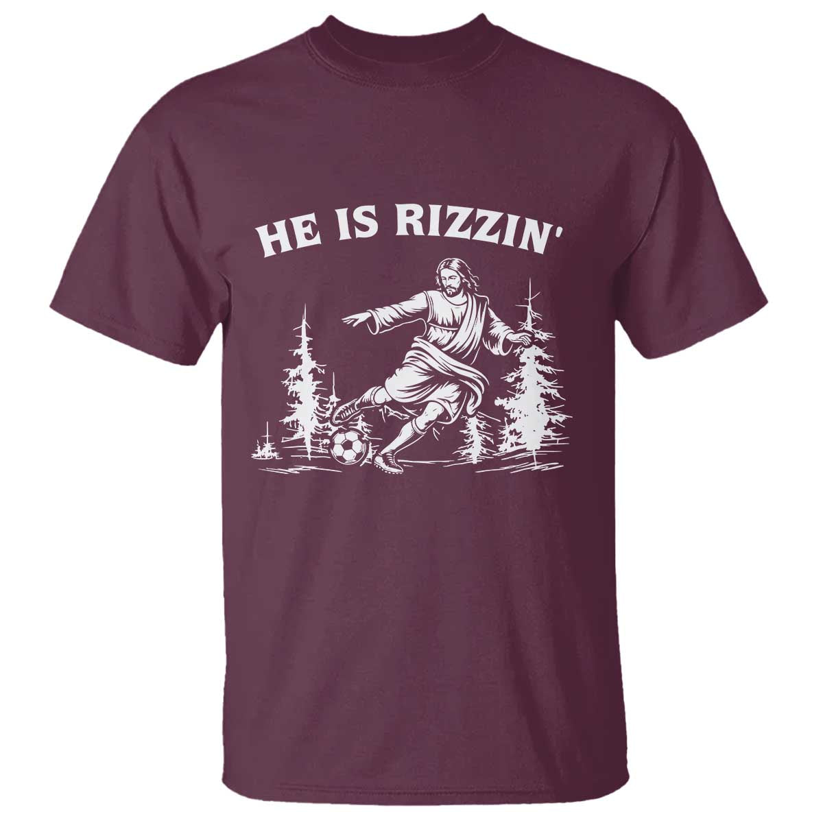 He Is Rizzin T Shirt Christian Soccer Funny Gift For Believers