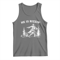 He Is Rizzin Tank Top Christian Soccer Funny Gift For Believers