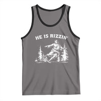He Is Rizzin Tank Top Christian Soccer Funny Gift For Believers