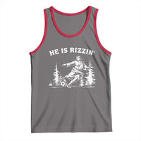 He Is Rizzin Tank Top Christian Soccer Funny Gift For Believers