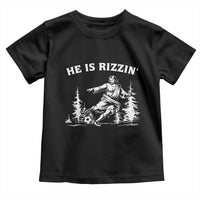 He Is Rizzin Toddler T Shirt Christian Soccer Funny Gift For Believers