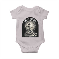 He Is Rizzin Baby Onesie Funny Christian Faith Soccer Player Gift