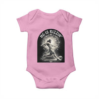 He Is Rizzin Baby Onesie Funny Christian Faith Soccer Player Gift