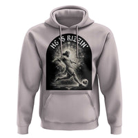 He Is Rizzin Hoodie Funny Christian Faith Soccer Player Gift