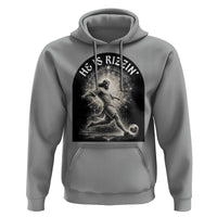 He Is Rizzin Hoodie Funny Christian Faith Soccer Player Gift