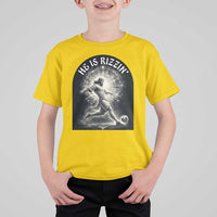 He Is Rizzin T Shirt For Kid Funny Christian Faith Soccer Player Gift
