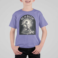 He Is Rizzin T Shirt For Kid Funny Christian Faith Soccer Player Gift